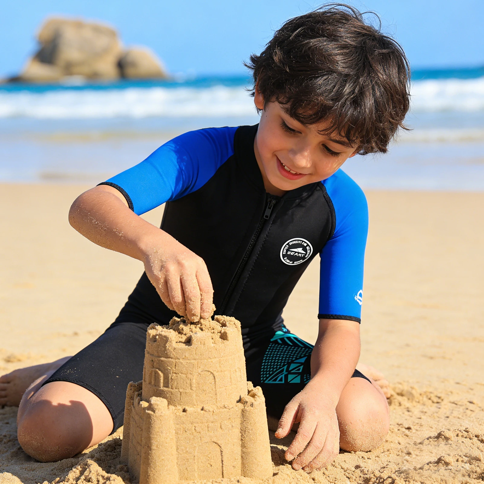 Traje de neopreno infantil de una pieza con protección cutánea - imagen 3