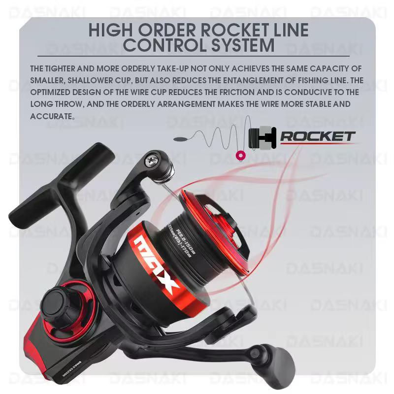 Abu García BMAX SX – Carrete de pesca giratorio de metal con cuerpo asimétrico - imagen 4
