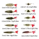 Señuelos de largo alcance con purpurina universales para mejor pesca