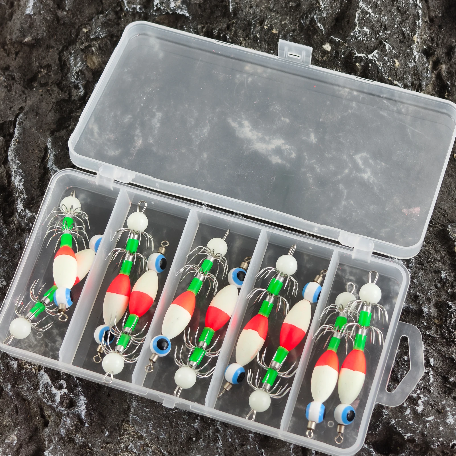 FREE FISHER jig de calamar luminoso con tentáculos para mar - imagen 3