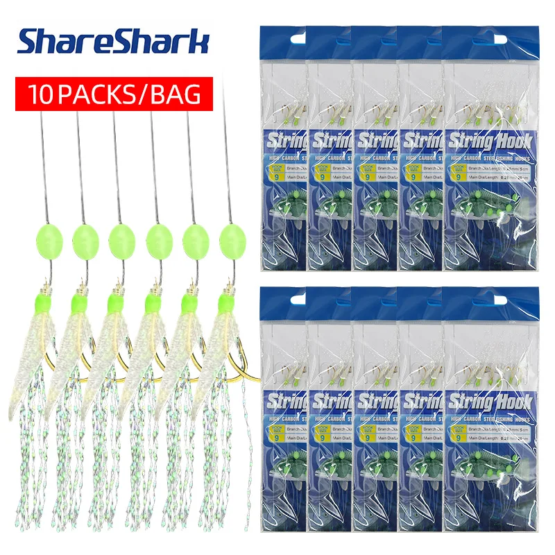 ShareShark plataforma de pesca con anzuelo luminoso y piel de pescado - imagen 2