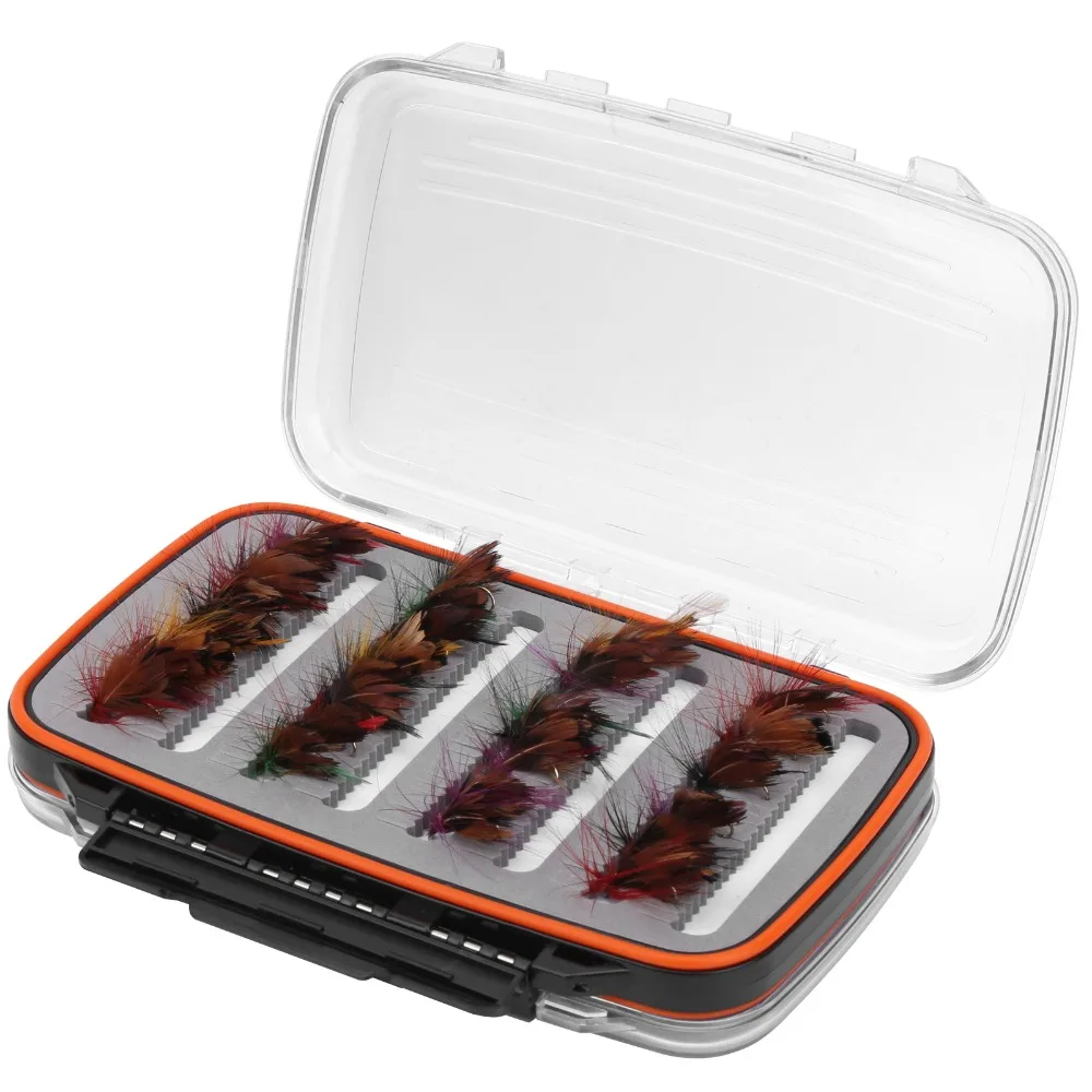 Caja almacenamiento señuelos de pesca mosca doble cara impermeable PP - imagen 2