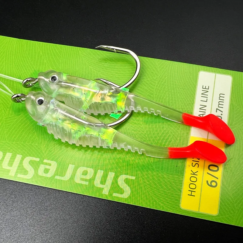 ShareShark pesca nocturna con anzuelos luminosos y vinilo biónico - imagen 4