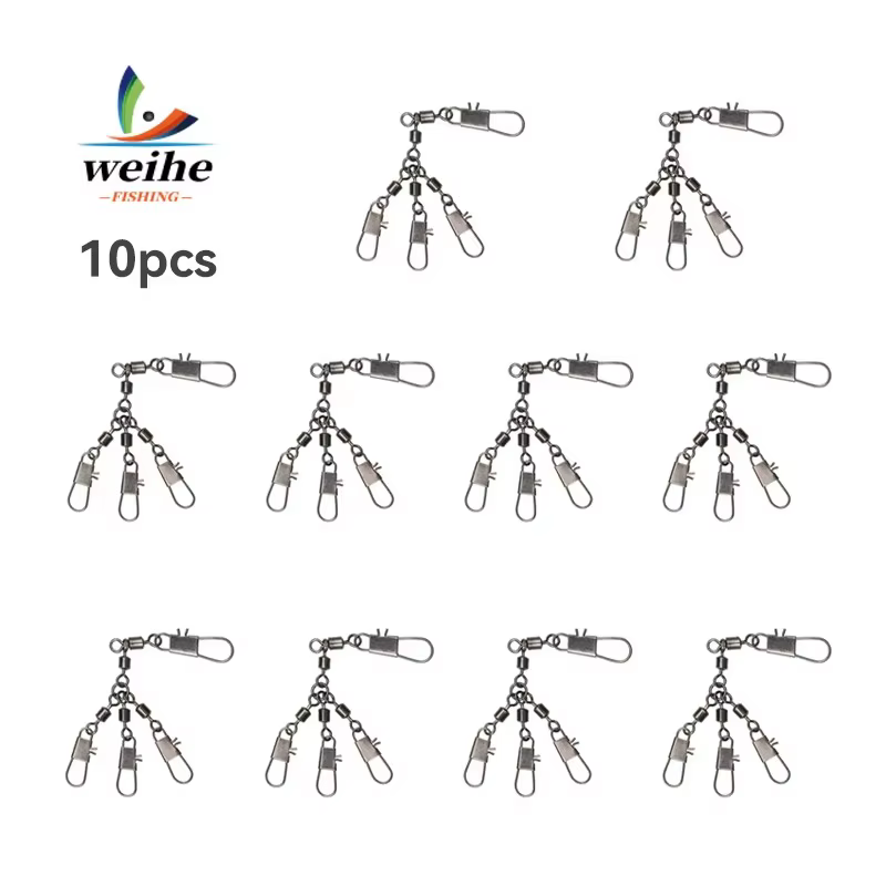WEIHE Anzuelo giratorio multi-vías con cierre rápido de acero carbono - imagen 5