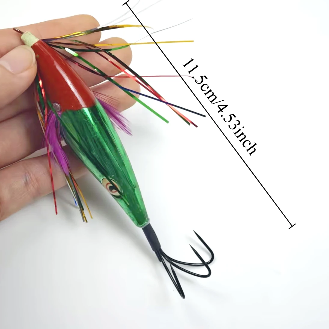 Señuelos luminosos para calamares y camarones con anzuelo - imagen 2
