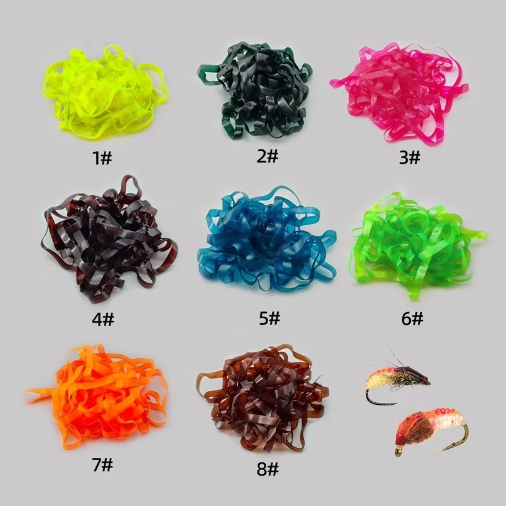 Cinta de respaldo translúcida multicolor para ninfas de camarón - imagen 3