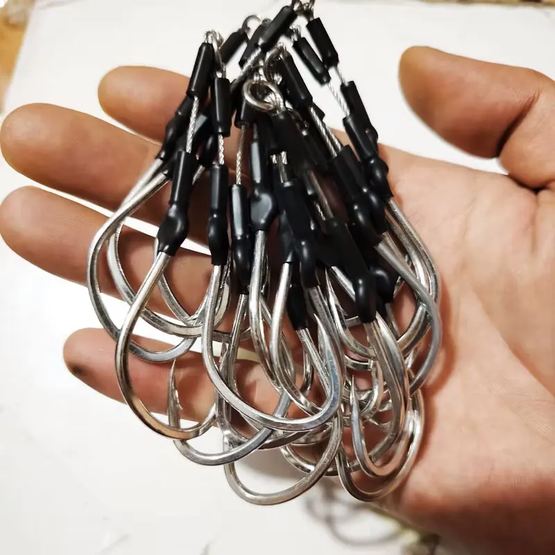 Anzuelos de púas para pesca marina jigging de alambre inoxidable - imagen 5