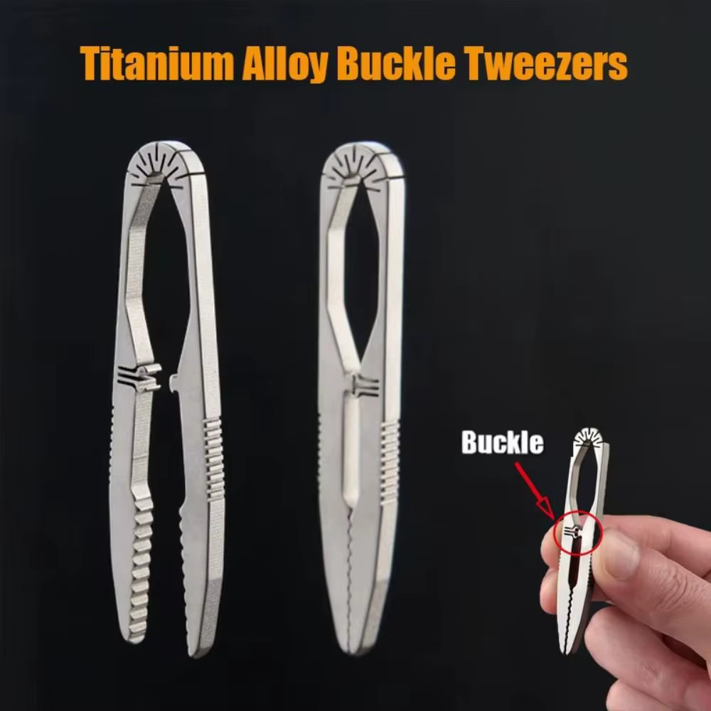 Alicates pesca Titanio TC4 multifunción con sacacorchos mecanizado CNC