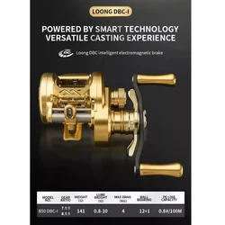 LOONGZE B50/51DBC-1 carrete ultraligero BFS electromagnético metálico