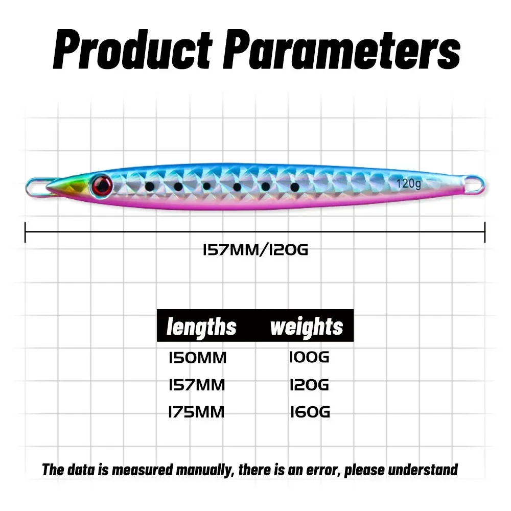 Señuelo de jigging lento 160g para caballa y atún - imagen 3