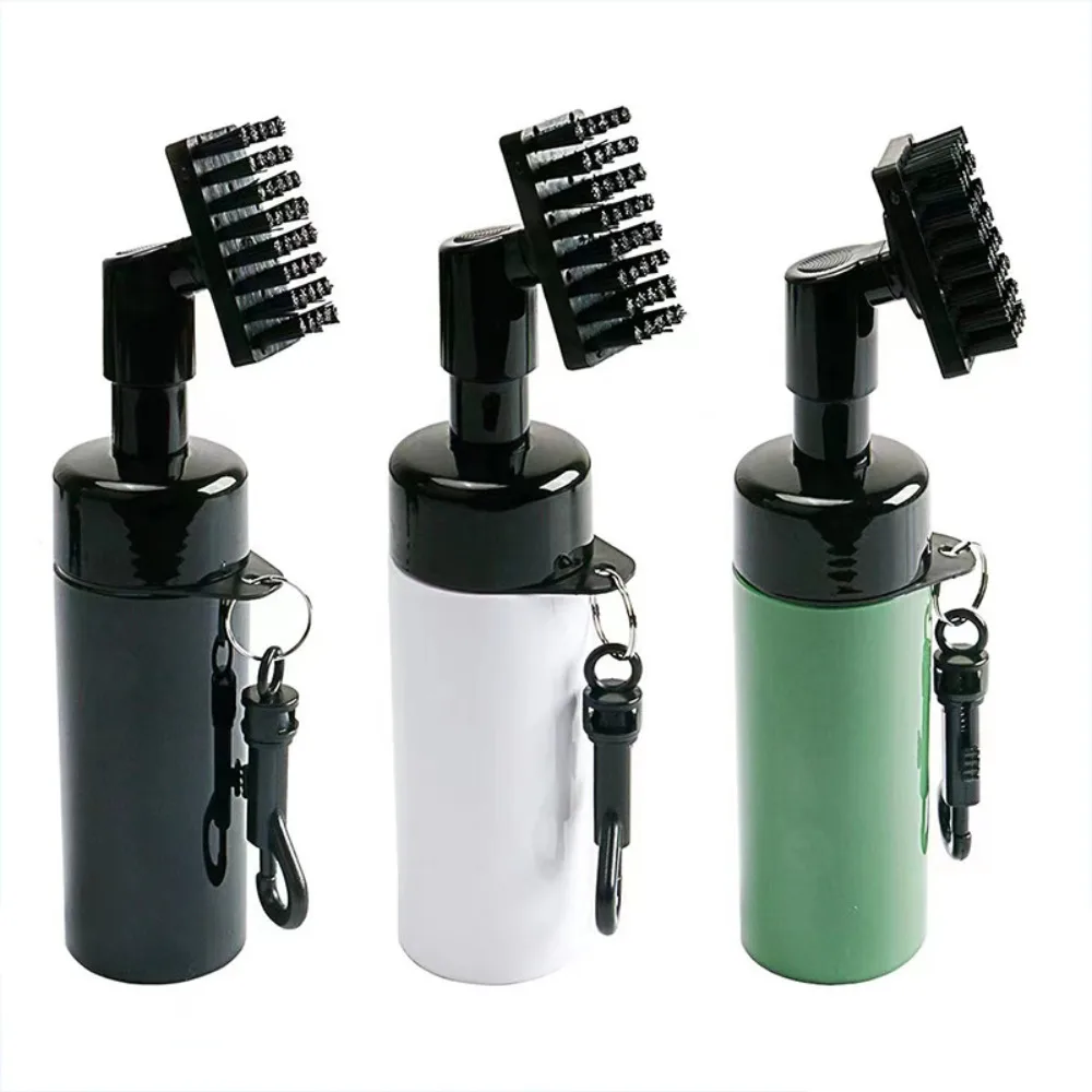 Kit de limpieza para palos de golf con cepillo de ranuras y botella spray