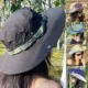 Sombrero de pesca de secado rápido ala ancha retro multicolor - imagen 4