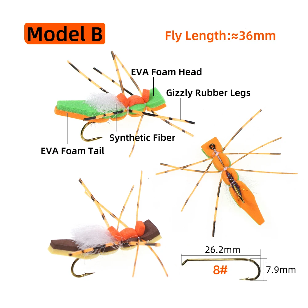 Wifreo Saltamontes Foam Hopper – Mosca seca flotante