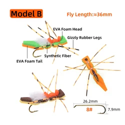 Wifreo Saltamontes Foam Hopper – Mosca seca flotante