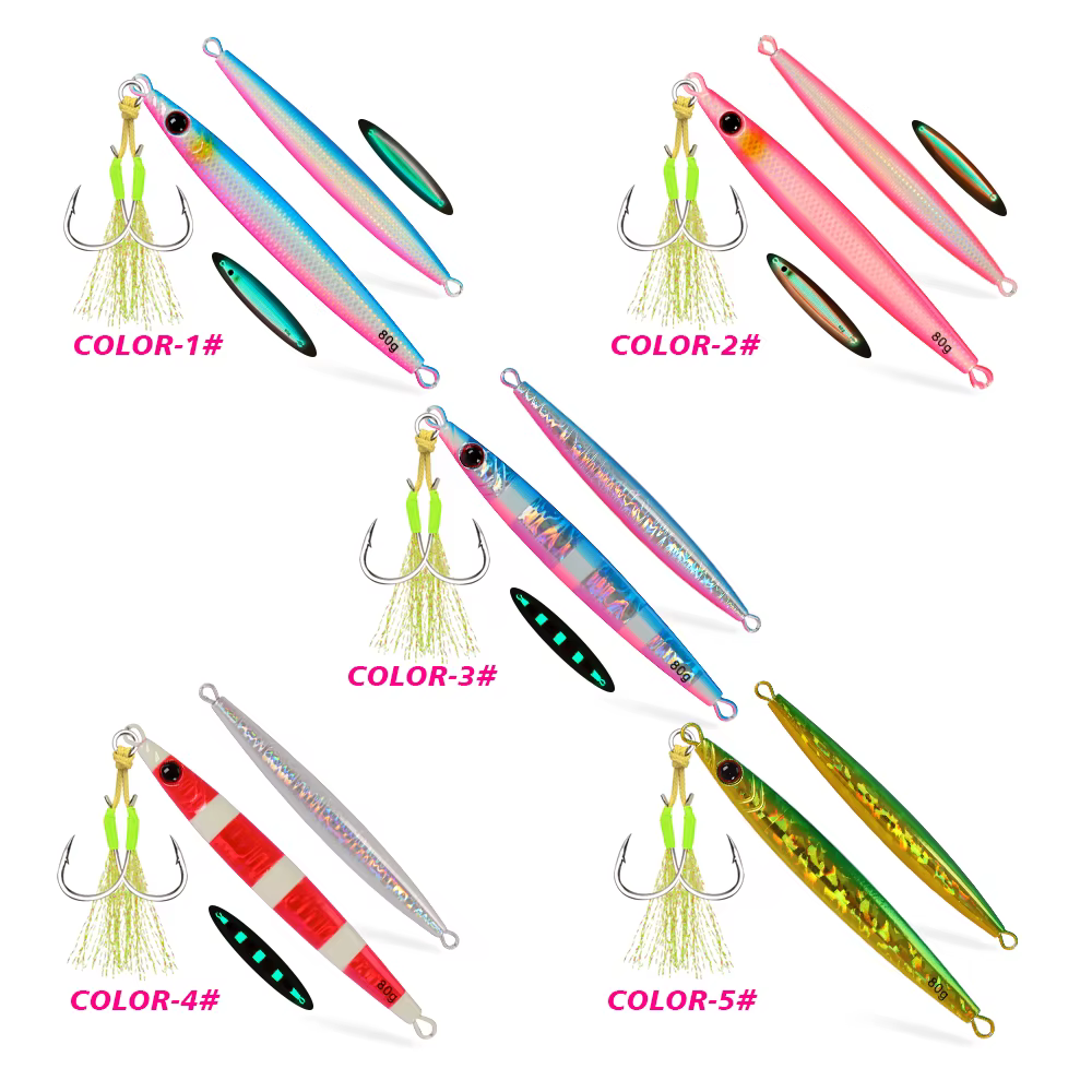TOLU Señuelo jigging con recubrimiento láser y luminoso - imagen 5