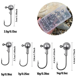Anzuelos Jig Head con púas afiladas para lubina, trucha y vinilo