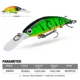 Señuelo Minnow Longmouth Proberos 3D Jerkbait de agua salada - imagen 5