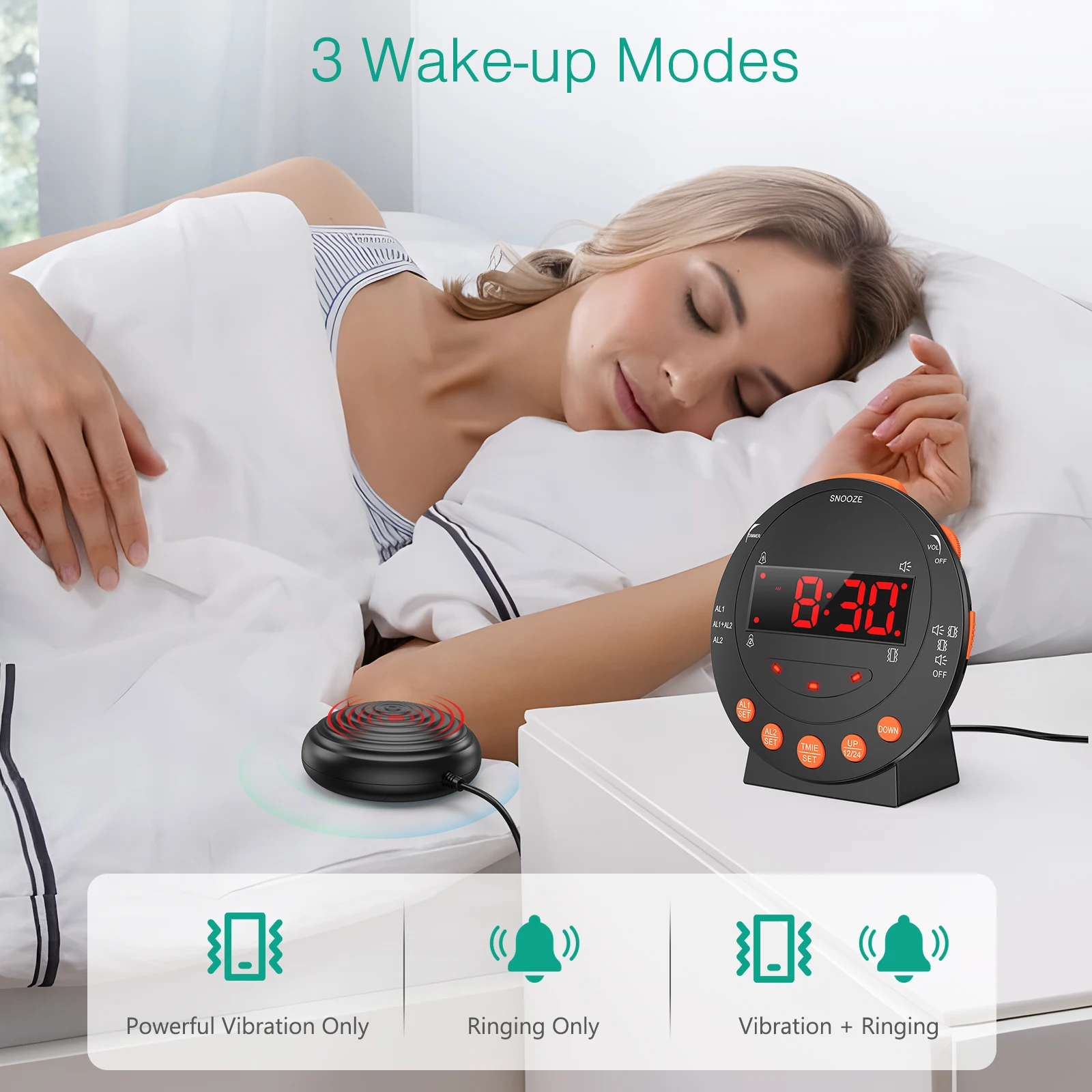 Panel de control ajustable del despertador