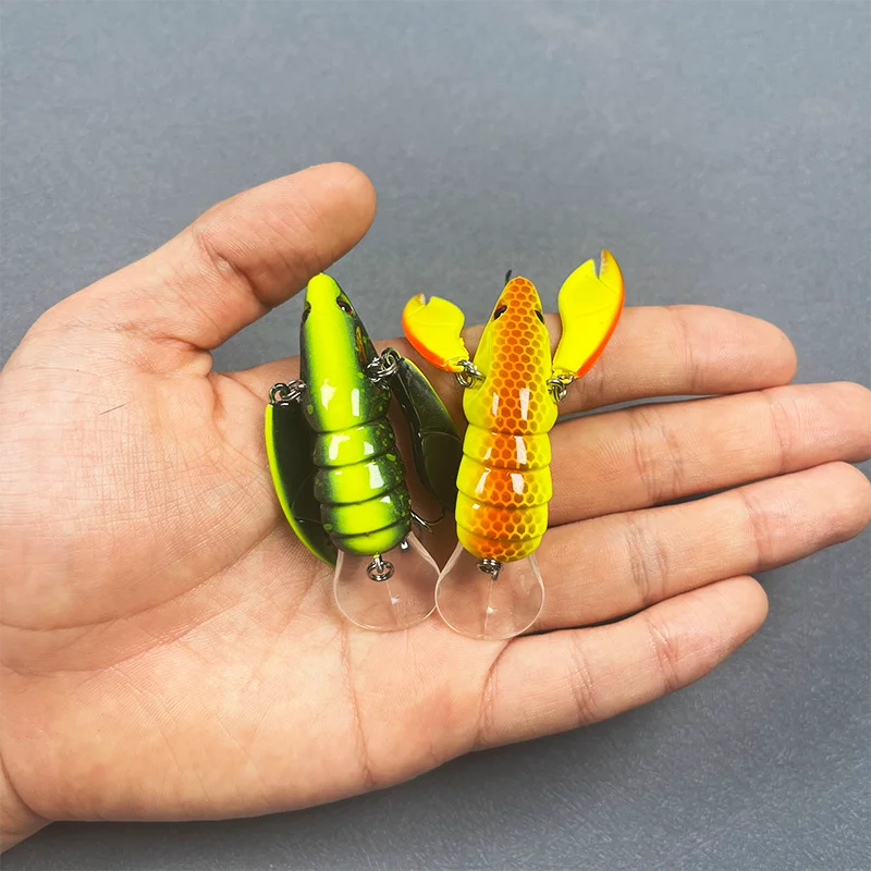 Señuelo Langosta ABS Doble Garra – Hundimiento Lento para Agua Dulce - imagen 3