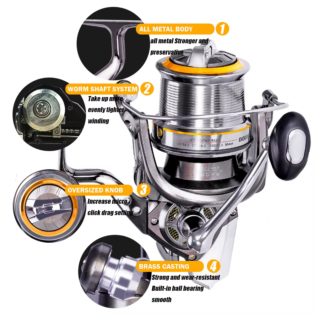 Carrete SAMOLLA Metal 25kg agua salada - imagen 4