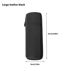 Bolsa portabidón para cuadro de bicicleta negra con cierre estanco