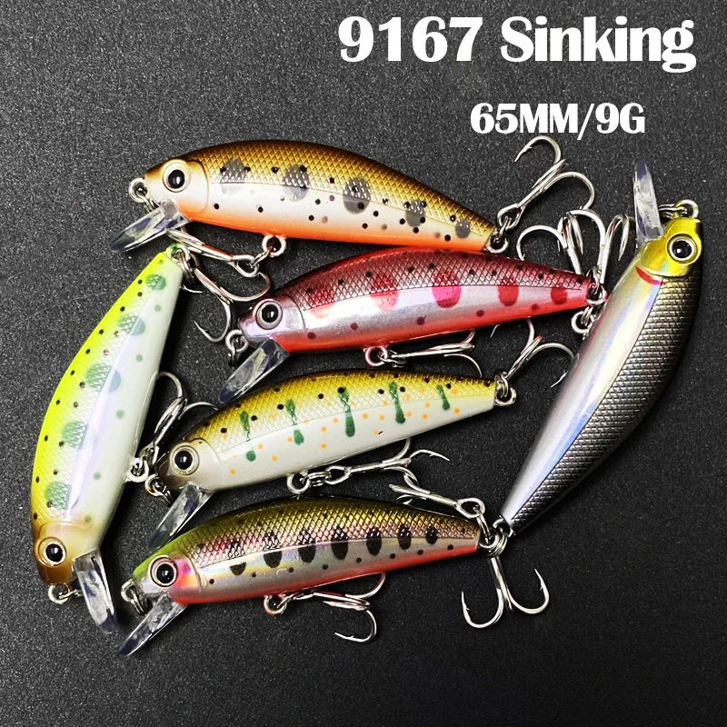 Señuelo Minnow japonés hundido 65 mm para lubina y lucio - imagen 2