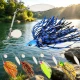 Spinnerbait con cuchilla giratoria metálica y falda suave para lubina - imagen 3