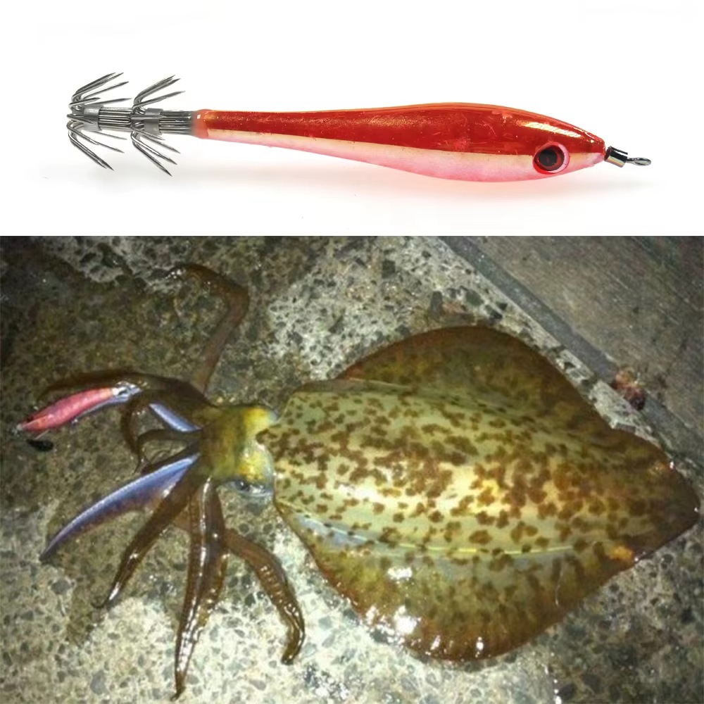 Jig calamar duro artificial para agua salada - colores verde azul - imagen 5