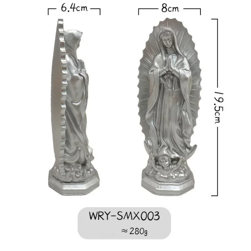 Figuras decorativas Virgen María (color blanco)