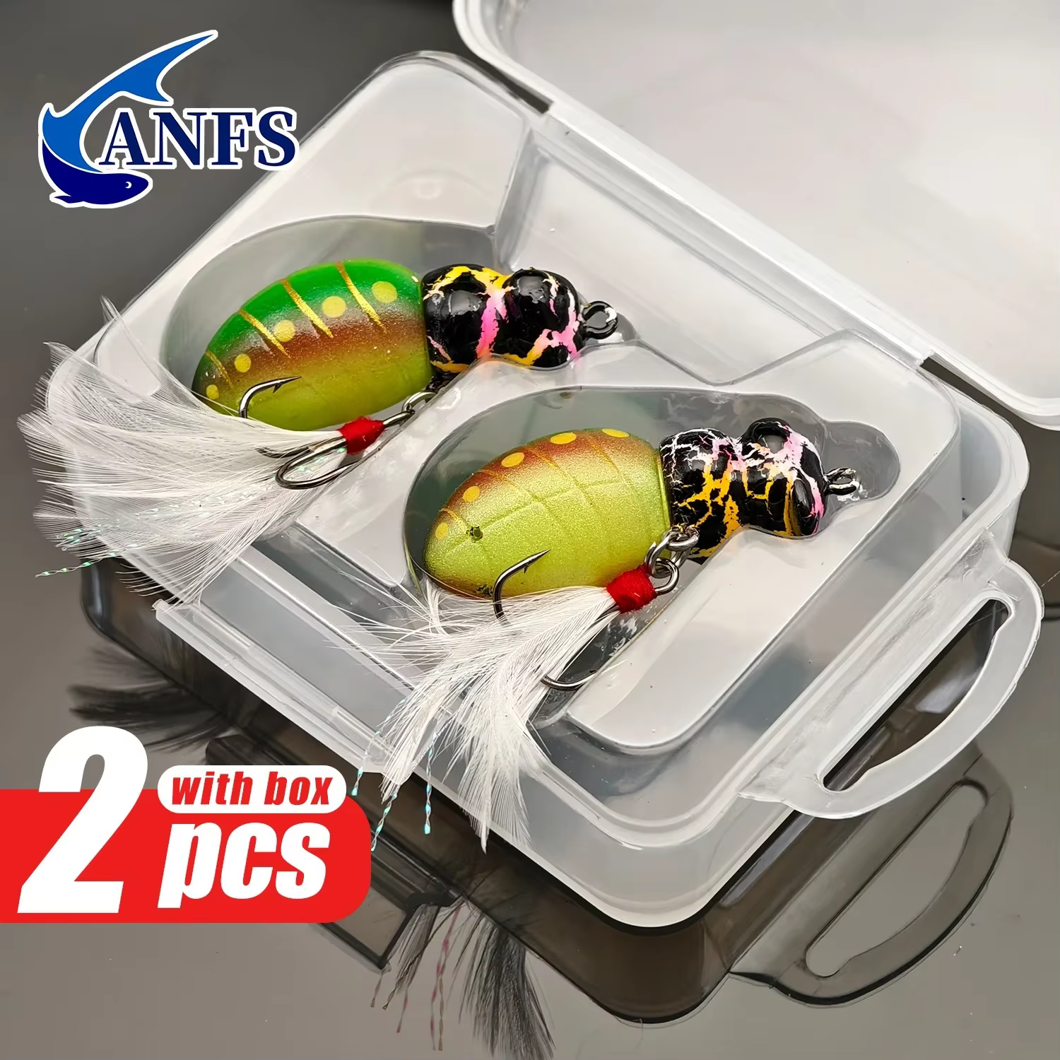 ANFS Señuelos blandos abeja realistas para pesca agua dulce y salada - imagen 4