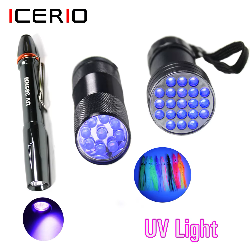 ICERIO Linterna UV para atar moscas y curar resinas - imagen 2