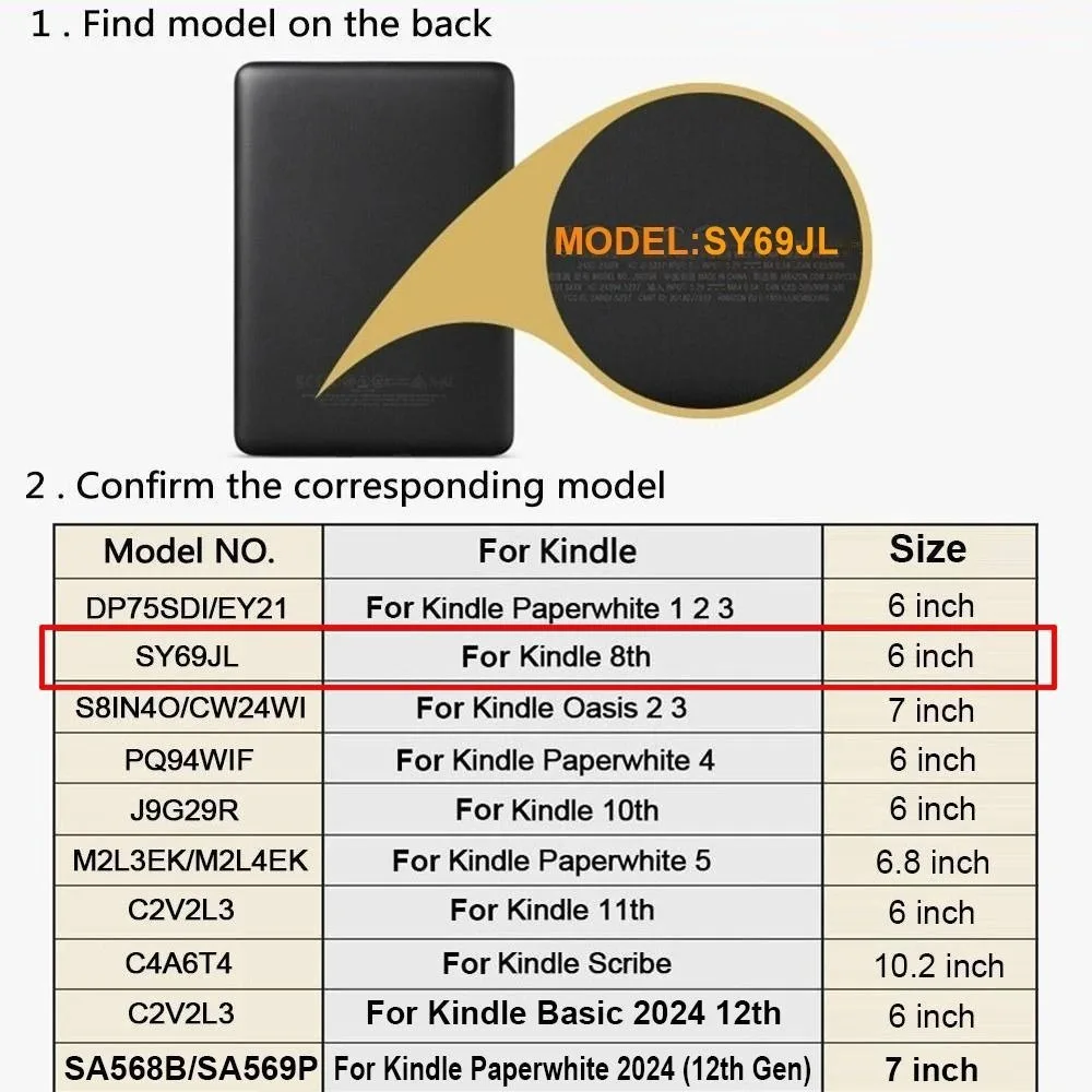 Funda protectora Kindle con carcasa magnética a prueba de golpes - imagen 5