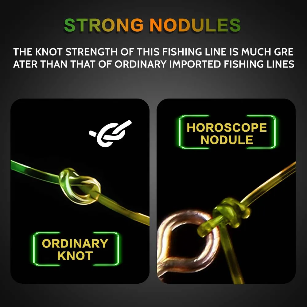 Sedal 3D amarillo fluorocarbono ZUKIBO – Resistente para pesca deportiva - imagen 4