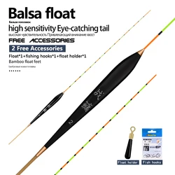 Flotador ultralargo de madera balsa para pesca