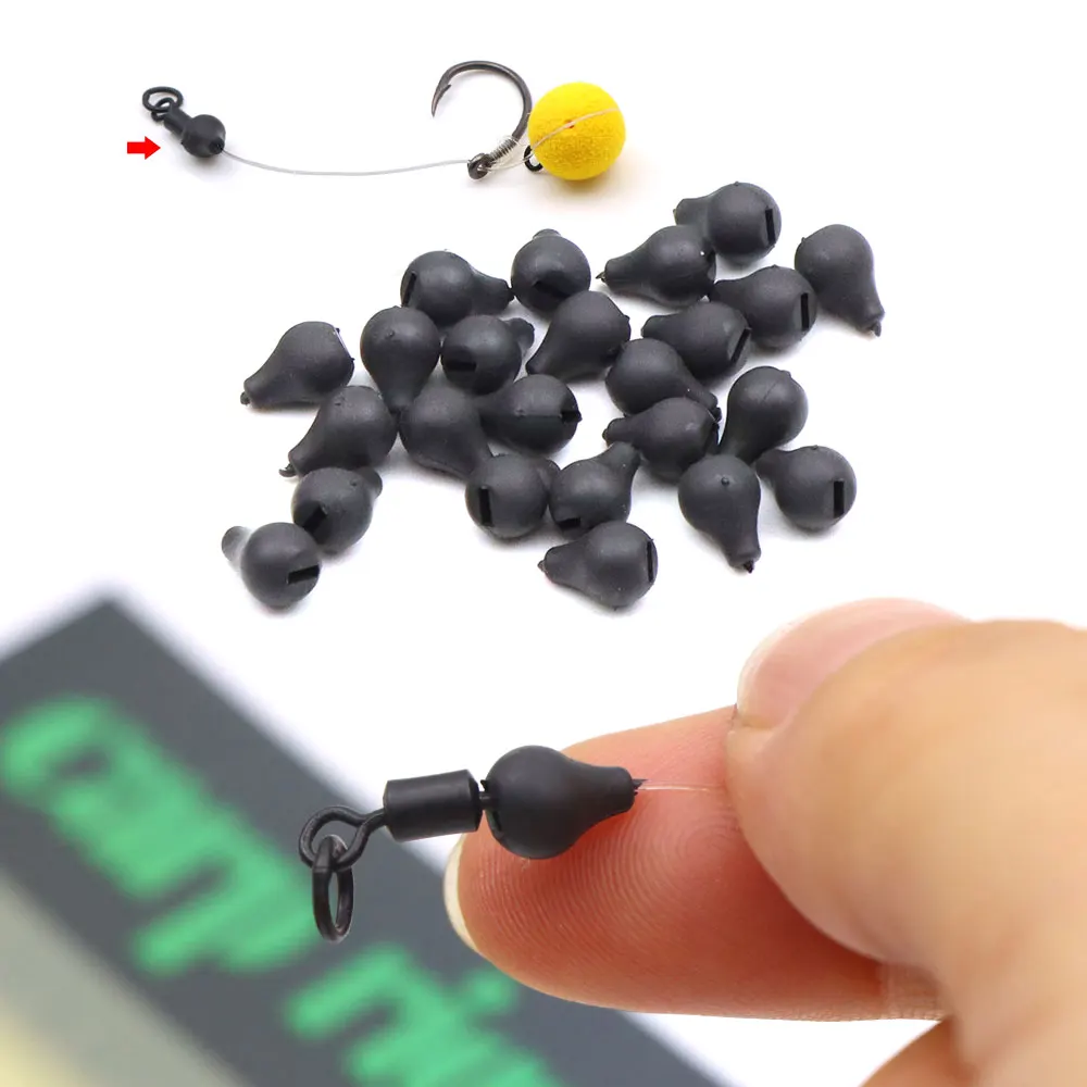 Cuentas de tungsteno para pesca de carpa con conector giratorio