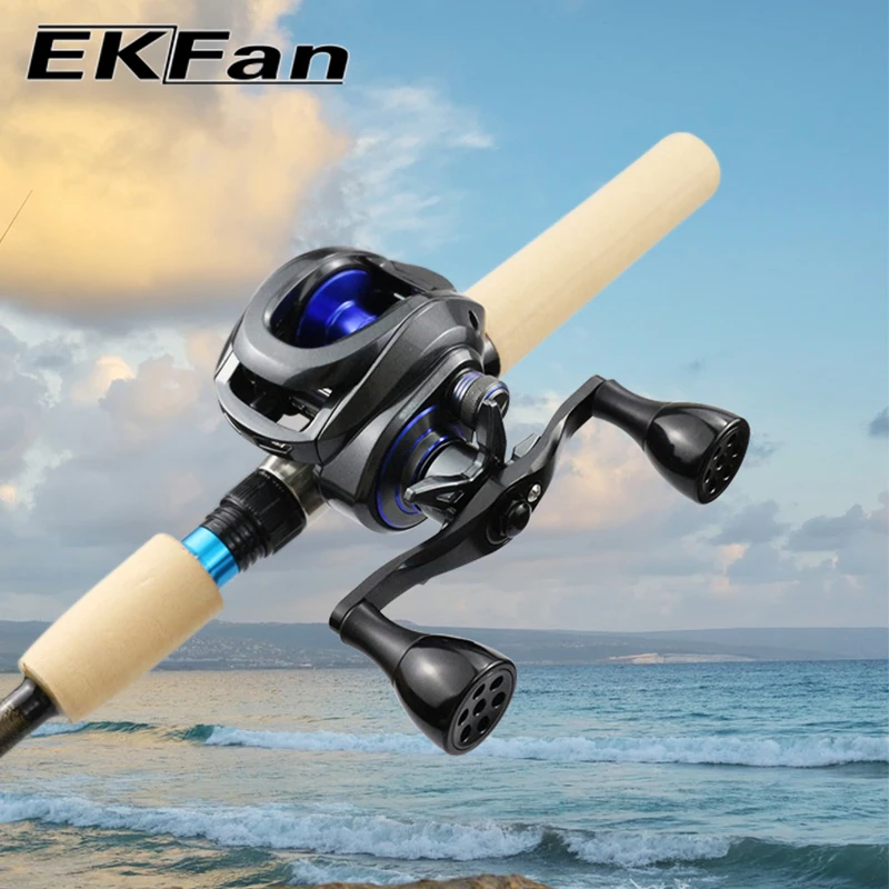 Manivela EKfan de aluminio para carrete de pesca