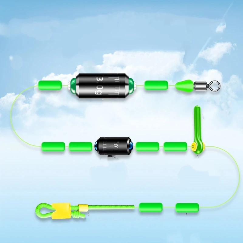 Set de línea nylon doble plomo anti deriva para carpa - imagen 4