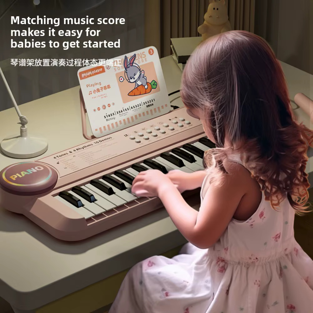 Piano Electrónico 37 Teclas con Micrófono para Niños - imagen 5
