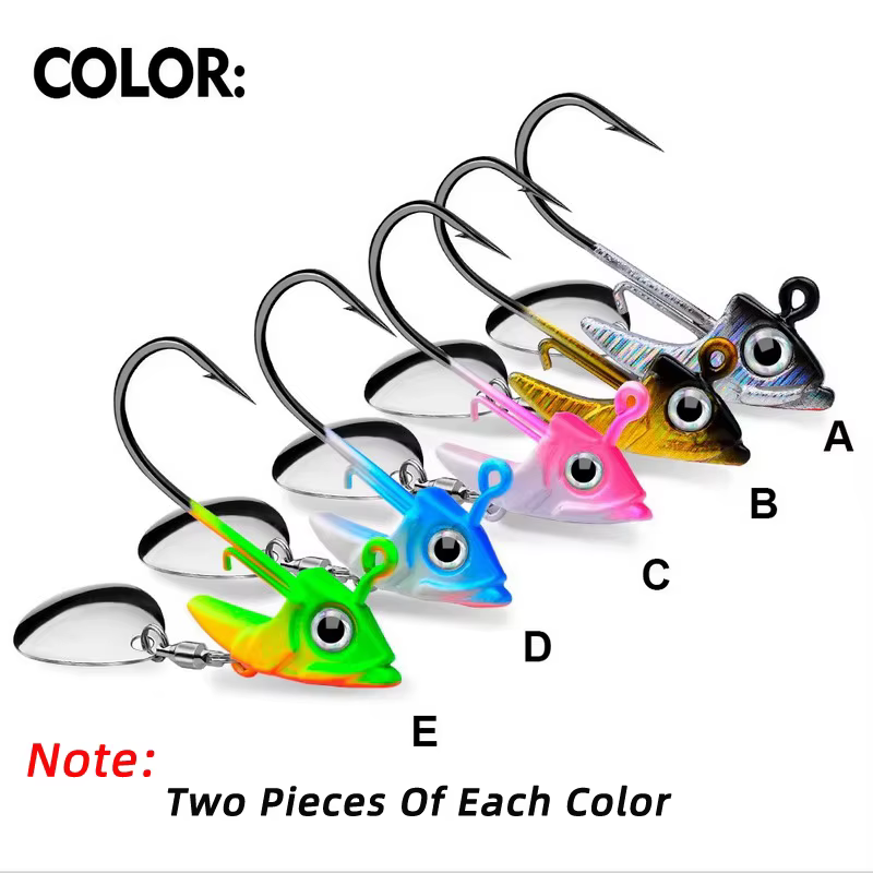 Anzuelos Offset Jigging 9g-15g – Para Vinilo, Lubina y Carpa - imagen 4