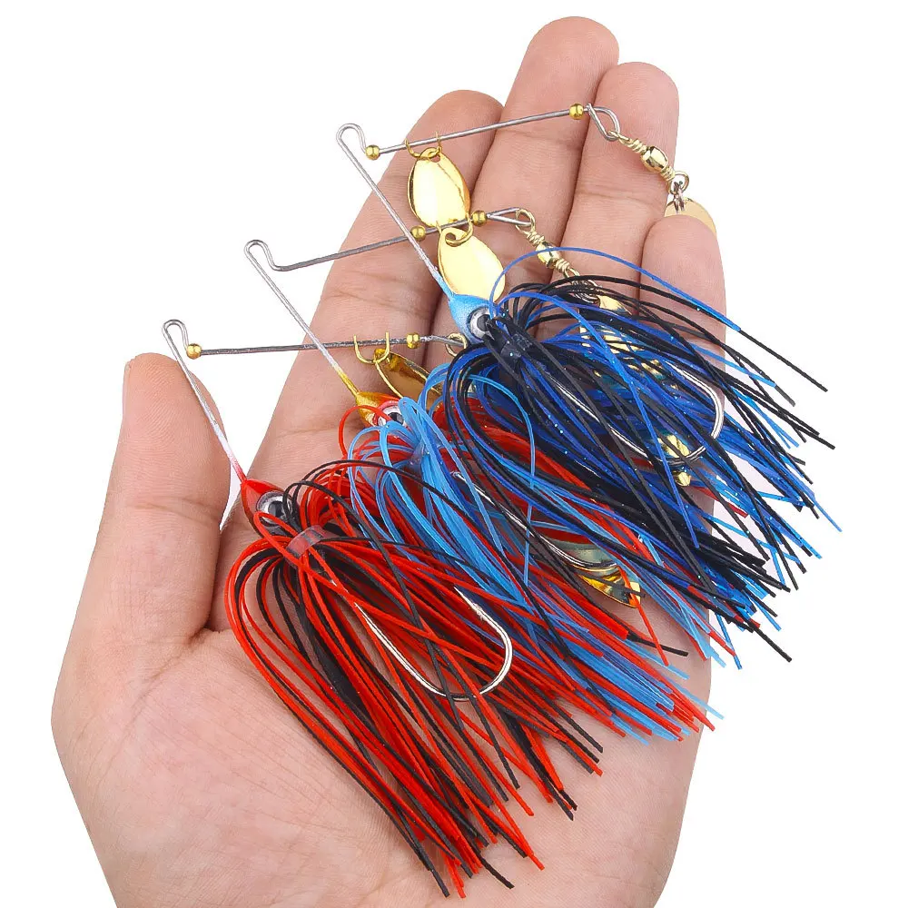 Chatterbait para lubina con cuchillas tipo spinnerbait – Jig - imagen 2