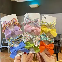 Pasador Femenino con Lazo de Tela Floral