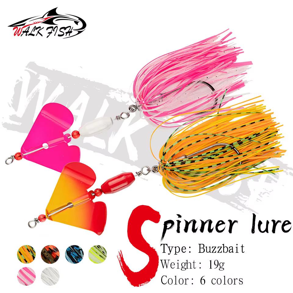 WALK FISH Cebo Giratorio 19G – Spinner Bait agua salada - imagen 4