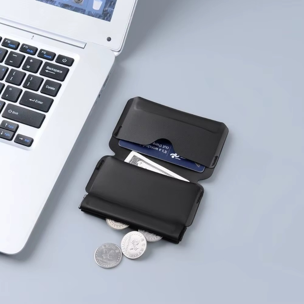 Billetera mostrando capacidad para tarjetas