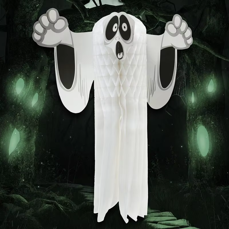 Colgante de Fantasma 3D para Halloween – Decoración Festiva de Terror - imagen 3