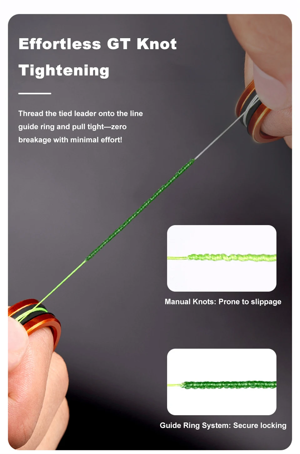 Herramienta portátil de pesca estilo anillo