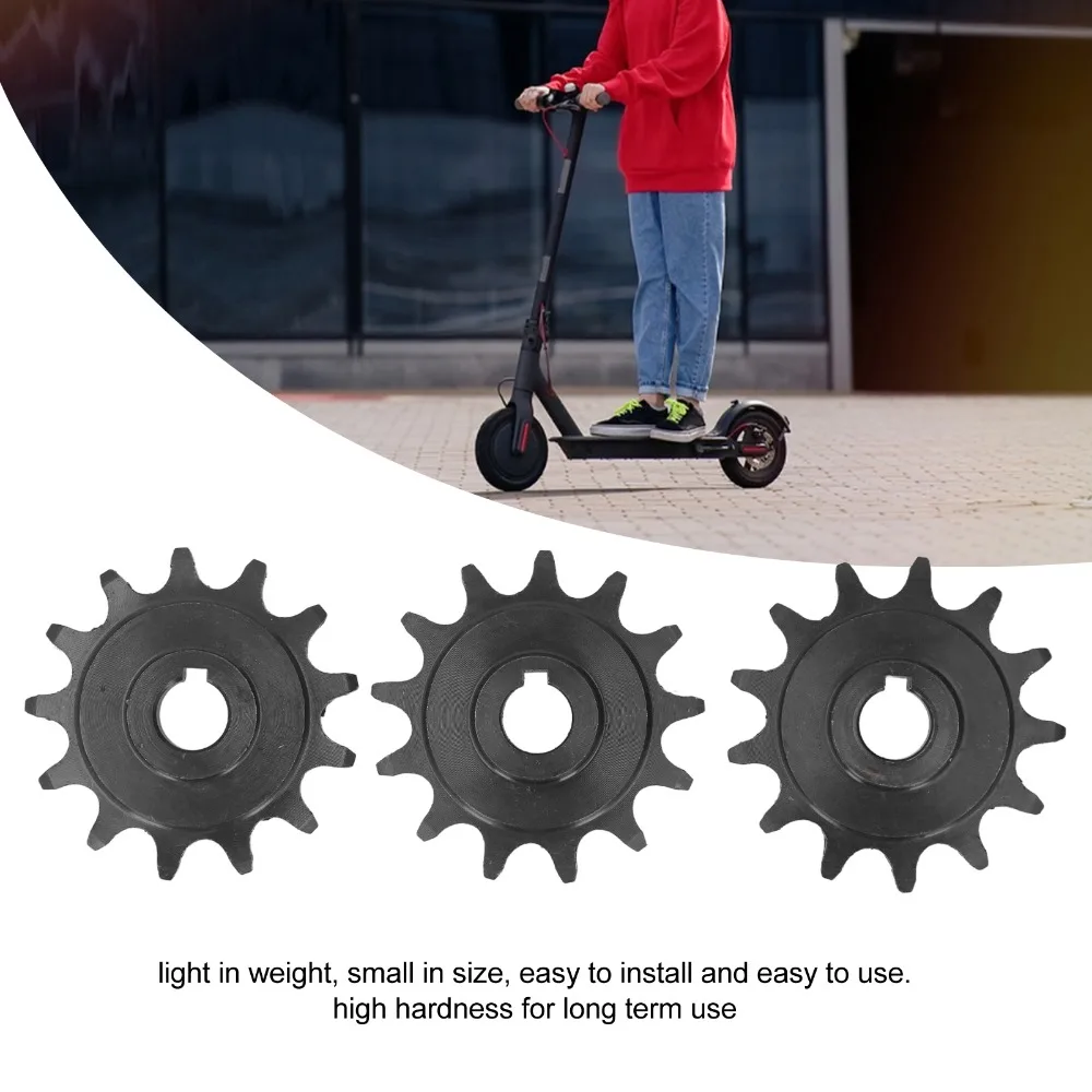 Engranaje piñón motor bicicleta eléctrica de acero negro - imagen 4