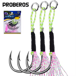 Anzuelos Proberos de alto carbono para lubina y carpa