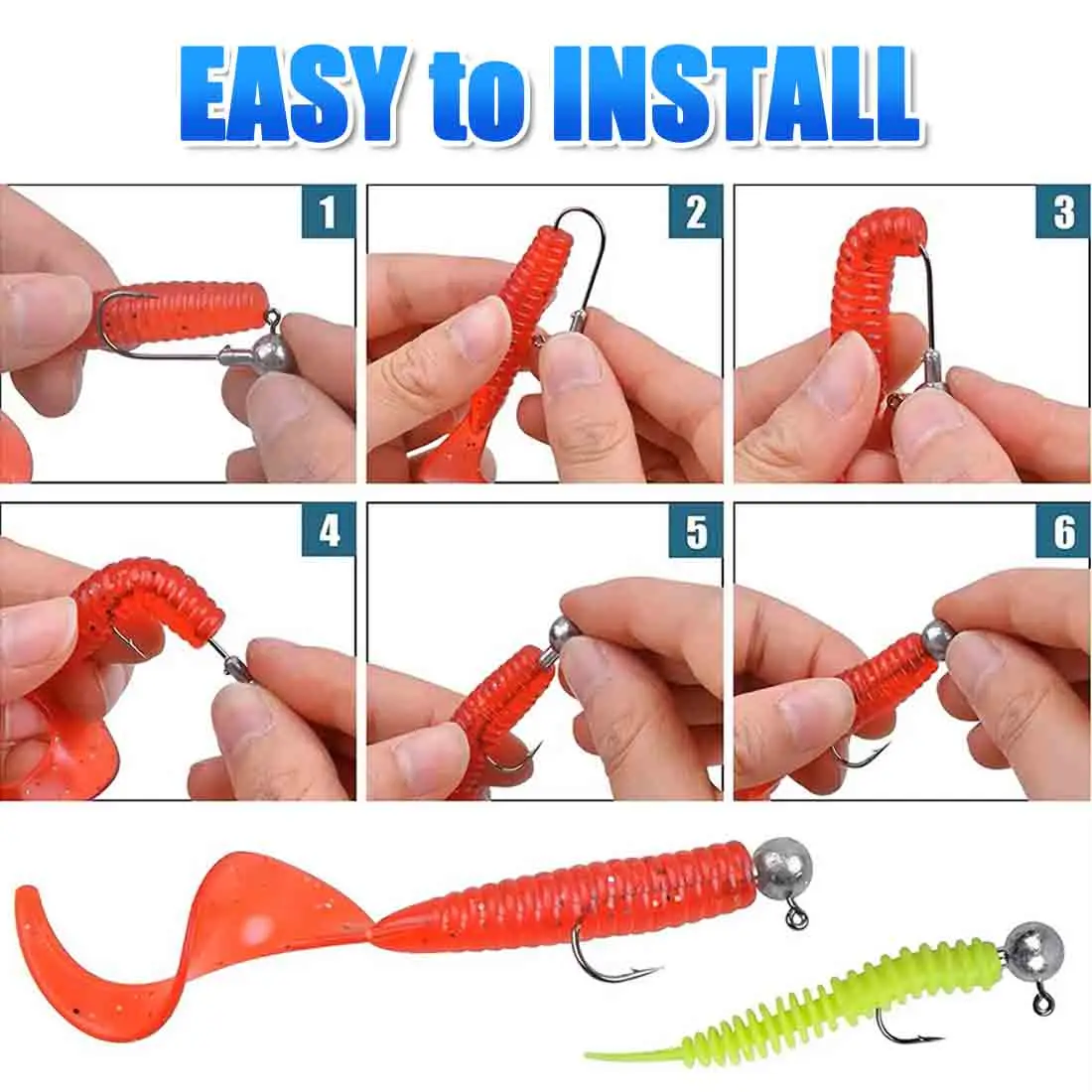 Anzuelo Jig Head FishTrip 1-28g – Para vinilo en agua dulce y salada - imagen 4