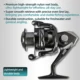 Carrete giratorio Mifine AERO CARBON ligero para agua salada y dulce - imagen 3