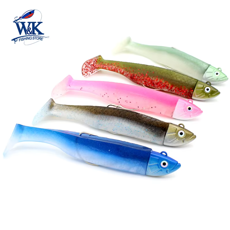 Anzuelo Weedless Jig Head Minnow Action negro - imagen 4